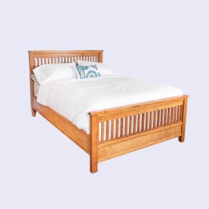 Tempat Tidur Kayu Jati Natural Minimalis