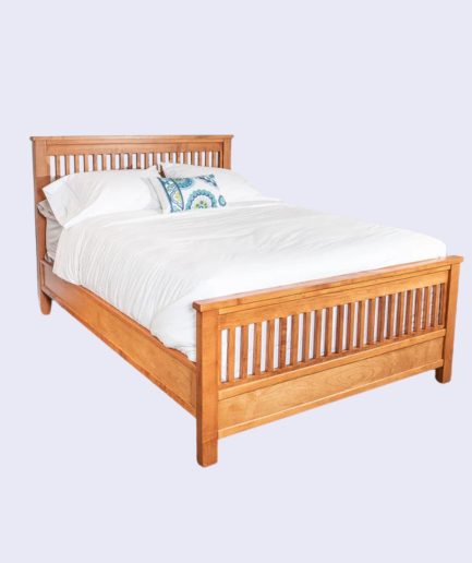 Tempat Tidur Kayu Jati Natural Minimalis
