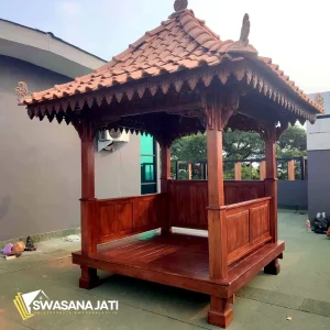 Gazebo Saung Tradisional Kayu Jati GZ-SW002