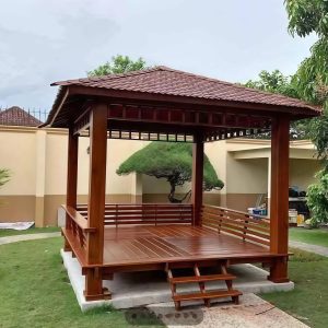 Gazebo Minimalis 3x3 Meter Jati GZ-SW009