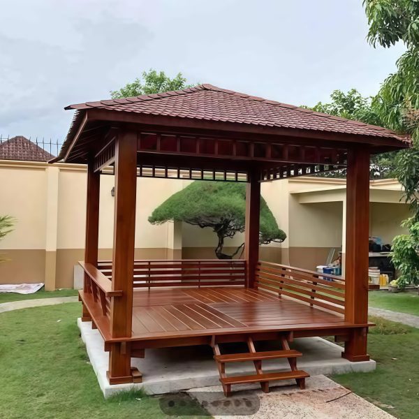 Gazebo Minimalis 3x3 Meter Jati GZ-SW009
