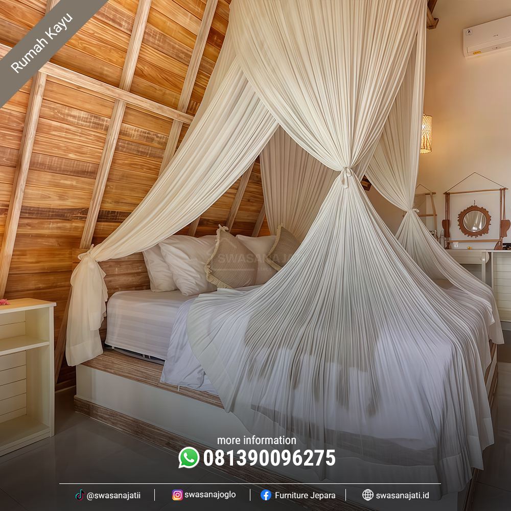 Rumah Kayu Villa Segitiga Modern RK-SW008 - Image 6