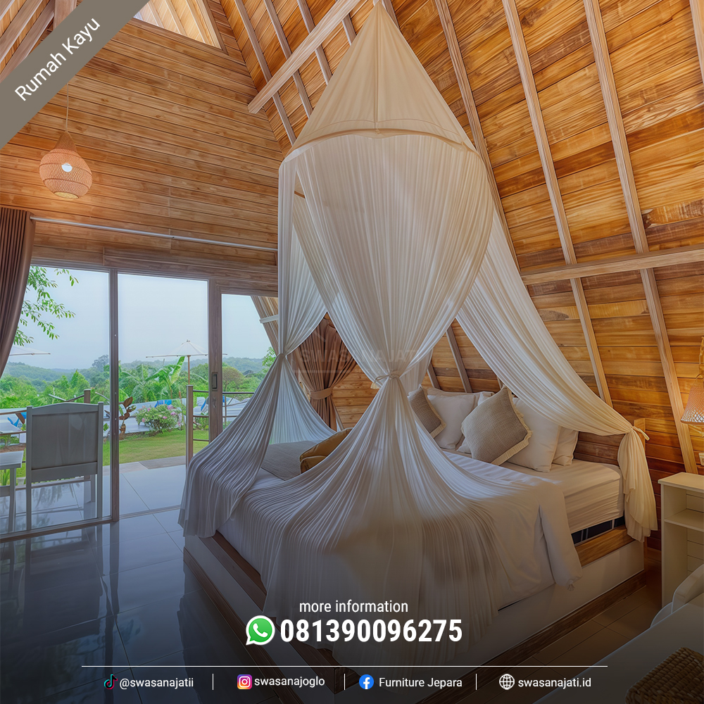 Rumah Kayu Villa Segitiga Modern RK-SW008 - Image 5