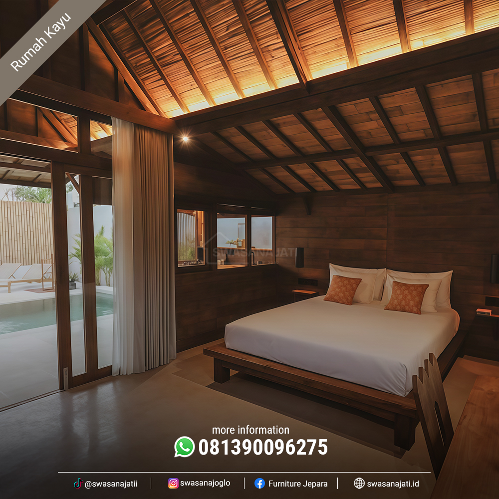 Rumah Kayu Jati Tropis Modern RK-SW009 - Image 9