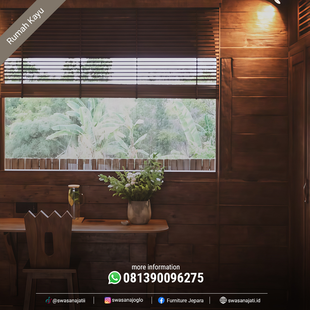 Rumah Kayu Jati Tropis Modern RK-SW009 - Image 6