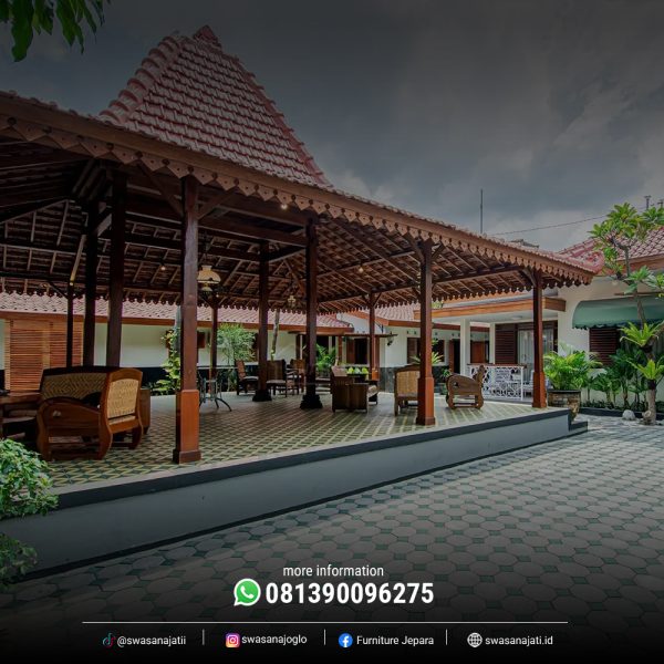 Pendopo Minimalis Kayu Jati – Ukuran 8x10 Meter - Image 2