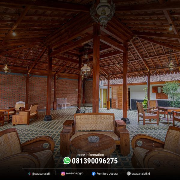 Pendopo Minimalis Kayu Jati – Ukuran 8x10 Meter - Image 4