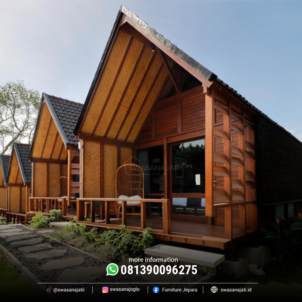 Rumah Kayu Villa Minimalis Jati - Image 3
