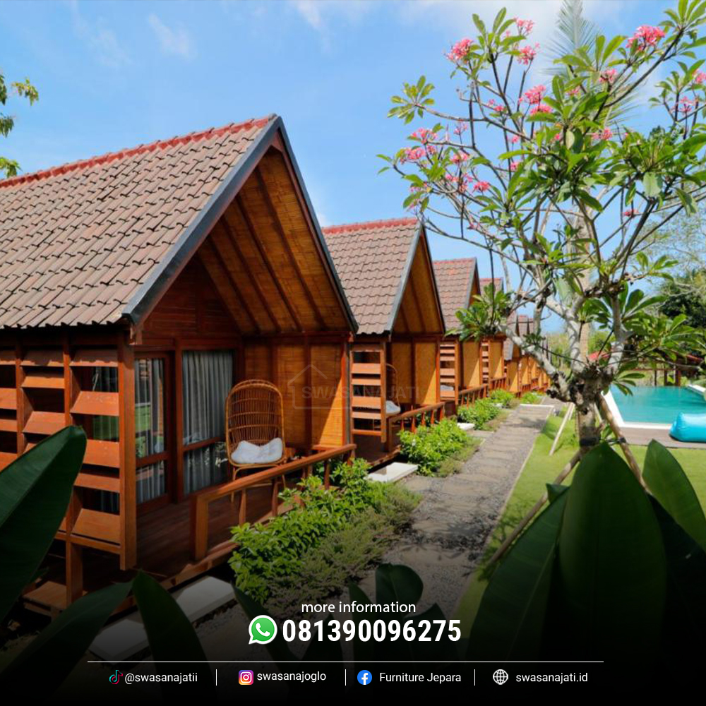 Rumah Kayu Villa Minimalis Jati - Image 2