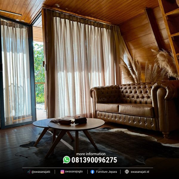 Rumah Kayu Triangle 2 Lantai Minimalis Modern Jati - Image 5