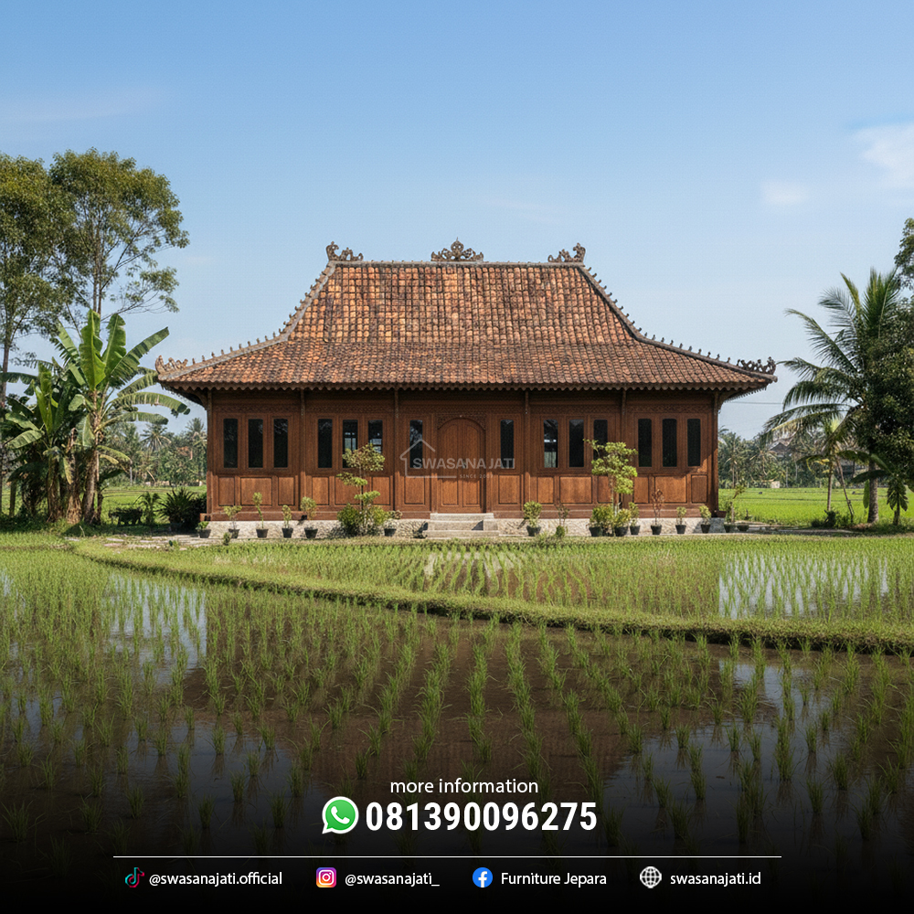 Rumah Limasan Klasik Jawa Kayu Jati - Image 2