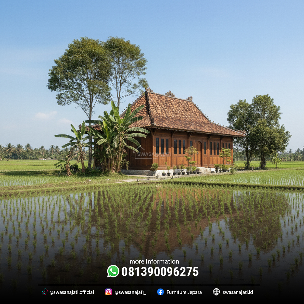 Rumah Limasan Klasik Jawa Kayu Jati - Image 3