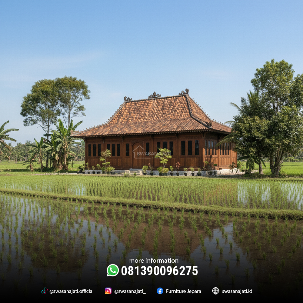 Rumah Limasan Klasik Jawa Kayu Jati